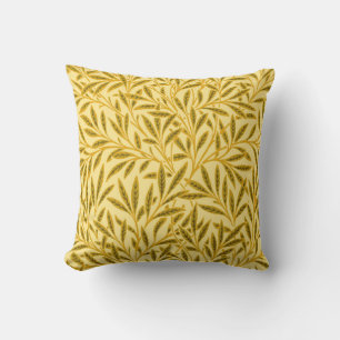 William Morris Weidenmuster, Senfgelb Kissen