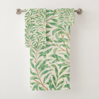 William Morris. Weidenzweig. Badhandtuch Set