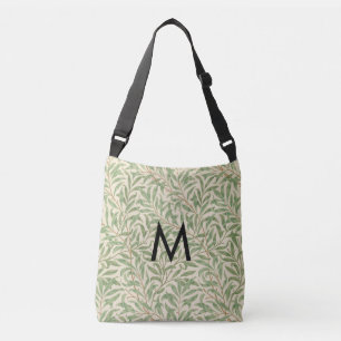William Morris Weidenzweig Botanisches Monogramm Tragetaschen Mit Langen Trägern