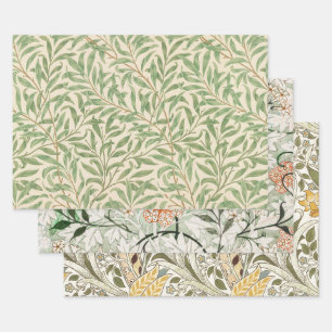 William Morris Weidenzweig Garten Blume Klassisch Geschenkpapier Set