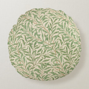 William Morris Weidenzweig Garten Blume Klassisch Rundes Kissen