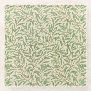 William Morris Weidenzweig Gartenblume Klassiker Glasuntersetzer