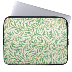 William Morris. Weidenzweig. Vintage Grünzeug Laptopschutzhülle