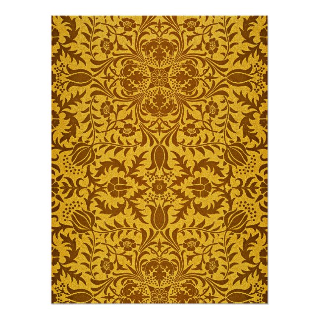 William Morris - Wein Gold Poster (Vorderseite)