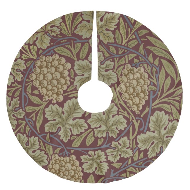William Morris Weinroute Mendrisiotto Polyester Weihnachtsbaumdecke (Vorderseite)