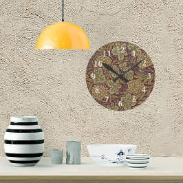 William Morris Weinroute Mendrisiotto Runde Wanduhr