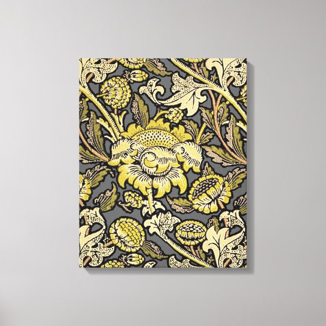 William Morris Wey Floral Wallpaper Leinwanddruck (Vorderseite)