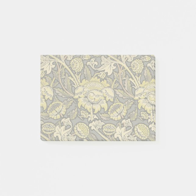 William Morris Wey Floral Wallpaper Post-it Klebezettel (Vorderseite)