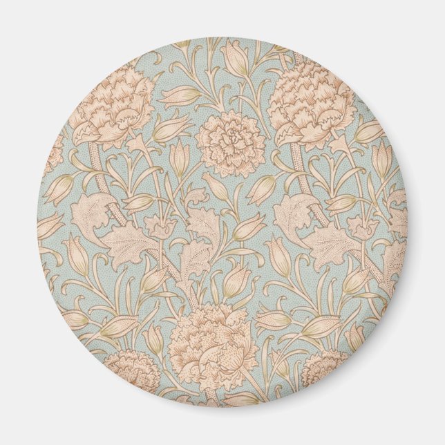 William Morris Wild Tulip Blume Floral Design Magnet (Vorne)