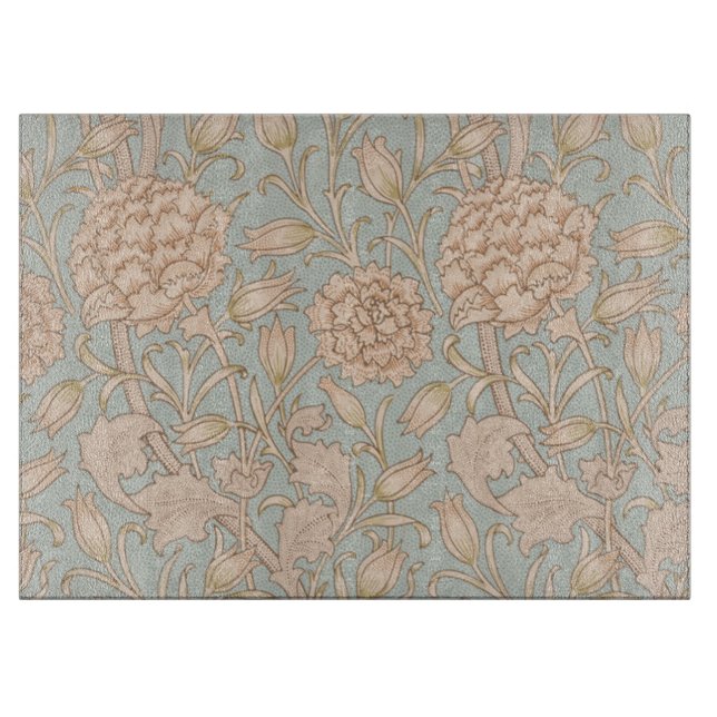 William Morris Wild Tulip Blume Floral Design Schneidebrett (Vorderseite)