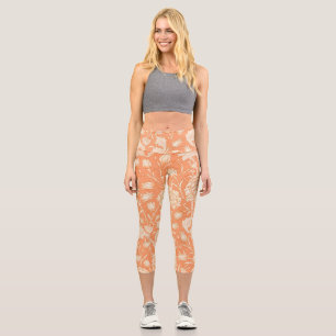 William Morris Wild Tulip Capri Leggings