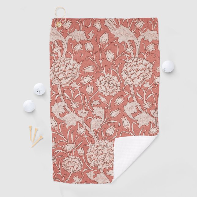William Morris Wild Tulip Classic Viktorianisch De Golfhandtuch (Insitu)