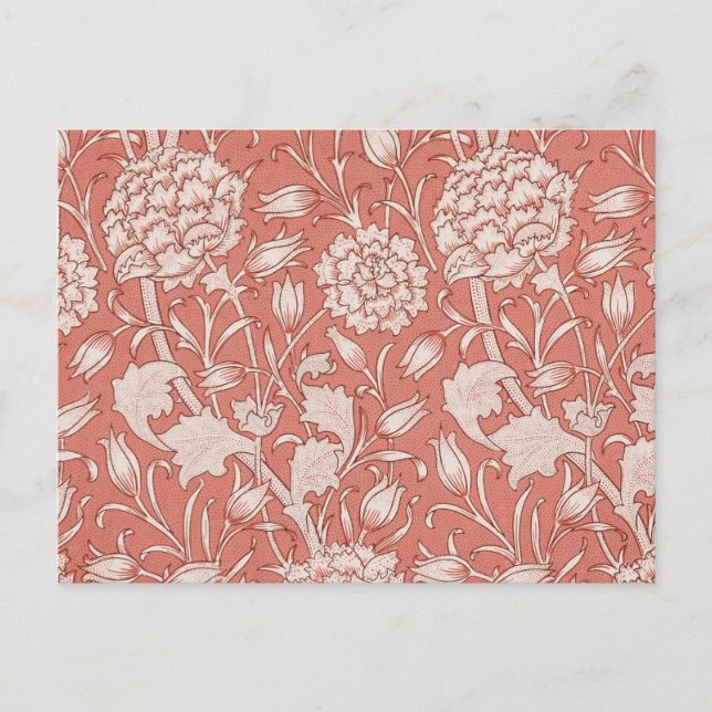 William Morris Wild Tulip Classic Viktorianisch De Postkarte (Vorderseite)