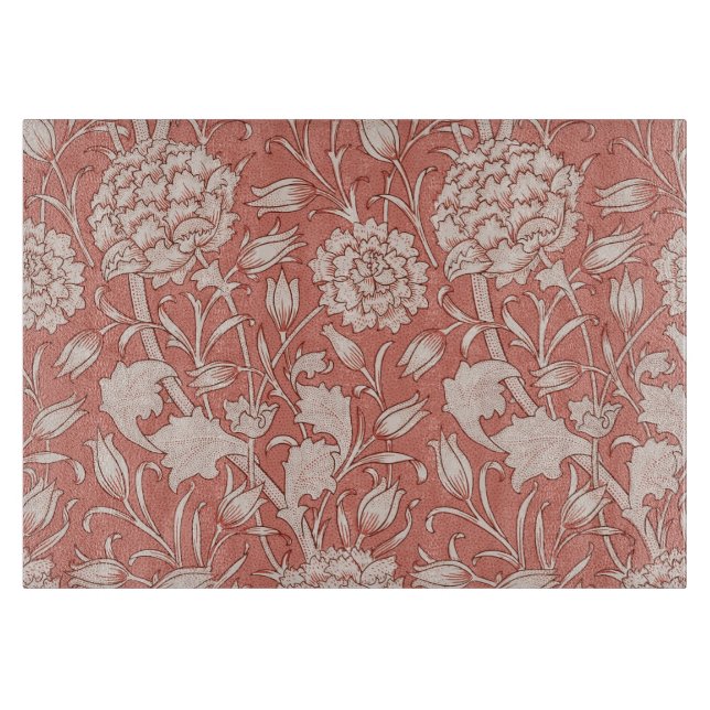 William Morris Wild Tulip Classic Viktorianisch De Schneidebrett (Vorderseite)
