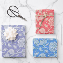 William Morris - Wilde Tulips Blumenmuster Geschenkpapier Set