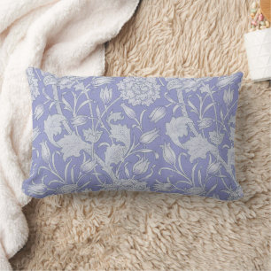 William Morris - Wilde Tulips Lila Blumenmuster Lendenkissen