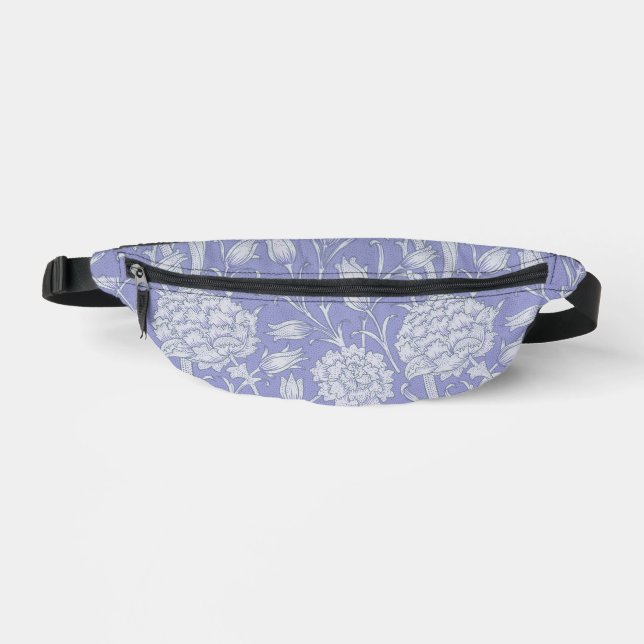 William Morris - Wilde Tulips Lila Muster Bauchtasche (Vorderseite)