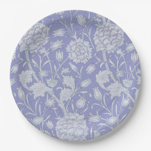 William Morris - Wilde Tulips Lila Muster Pappteller