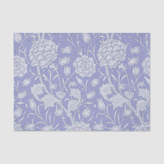 William Morris - Wilde Tulips Lila Muster Seidenpapier (Vorderseite)