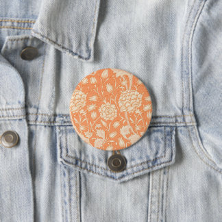 William Morris Wilde Tulpe berühmtes Muster Button