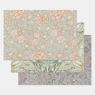 William Morris Wilde Tulpe Blumen Design Geschenkpapier Set