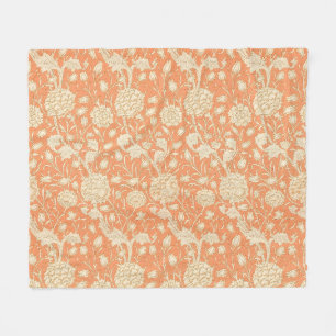 William Morris Wilde Tulpe Orange Florale Kunst Fleecedecke