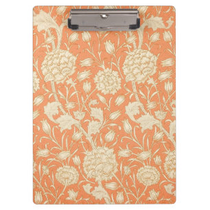William Morris Wilde Tulpe Orange Florale Kunst Klemmbrett