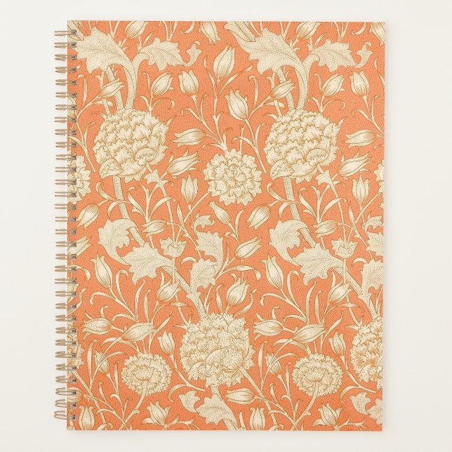 William Morris Wilde Tulpe Vintage Blumenmuster Planer (Vorderseite)