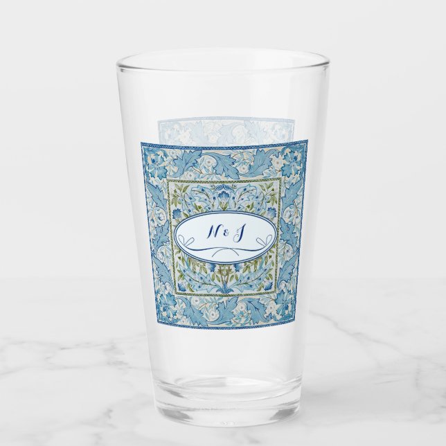 William Morris & Wilhelmina Style Prints Glas (Vorderseite)