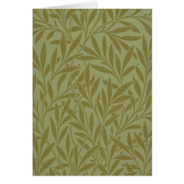 William Morris Willow Antique Green Leaf Vine Art (Devant)
