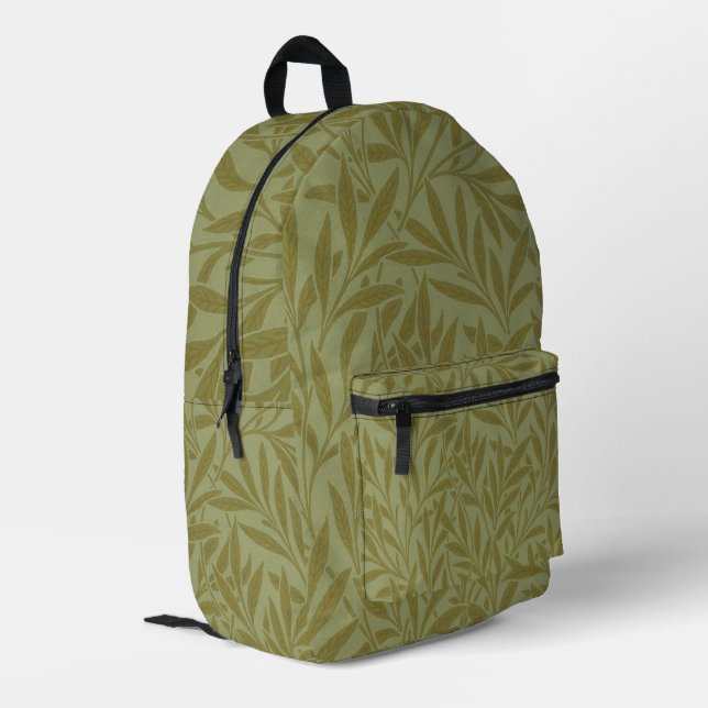 William Morris Willow Antiquitätenmuseum Monte San Bedruckter Rucksack (Rückseitige Ecke links)