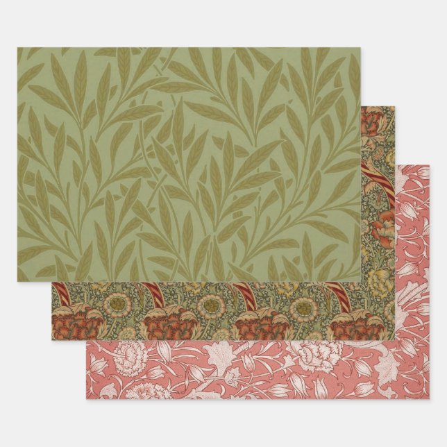 William Morris Willow Antiquitätenmuseum Monte San Geschenkpapier Set (Set)