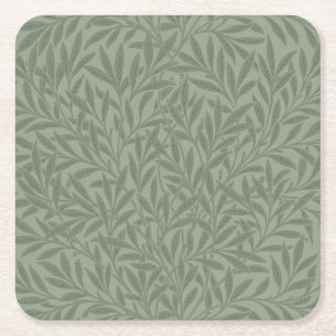 William Morris Willow Blume Classic Rechteckiger Pappuntersetzer