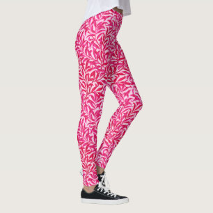William Morris Willow Bough, Fuchsia Pink Leggings
