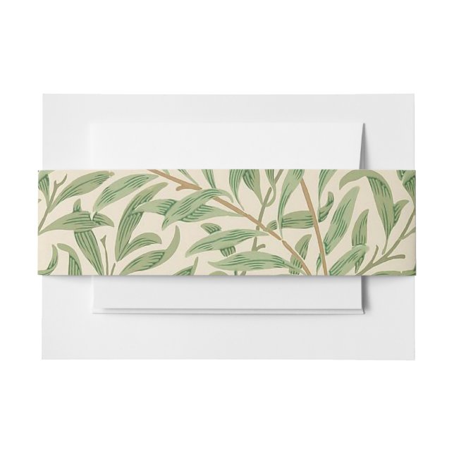 William Morris Willow Bough Garden Blume Classic Einladungsbanderole (Vorderseite Beispiel)