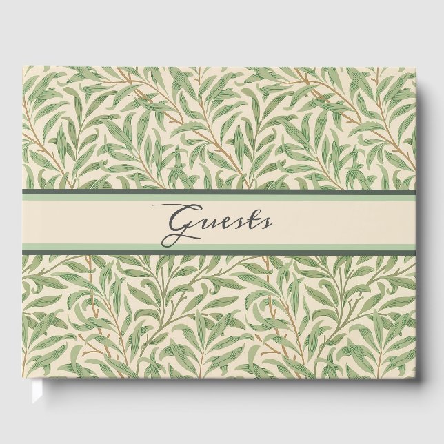 William Morris Willow Bough Garden Blume Classic Gästebuch (Vorderseite)