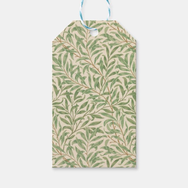 William Morris Willow Bough Garden Blume Classic Geschenkanhänger (Vorderseite)