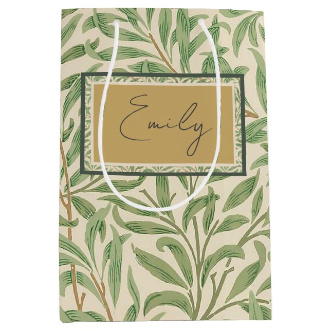 William Morris Willow Bough Garden Blume Classic Mittlere Geschenktüte (Vorderseite)