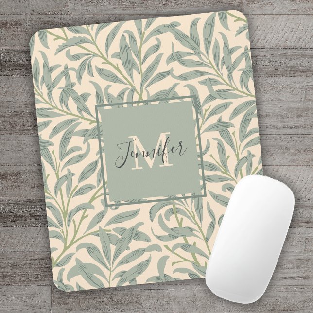 William Morris Willow Bough mit Namen Mousepad (Von Creator hochgeladen)