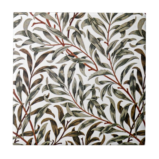 William Morris - Willow Bough-Muster Fliese (Vorderseite)