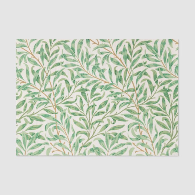 William Morris. Willow Bough. Vintage Vegetation Seidenpapier (Vorderseite)