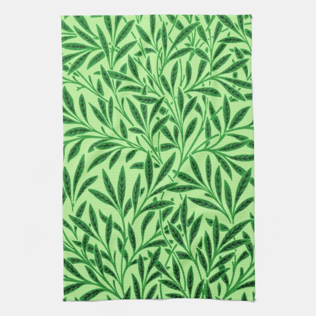 William Morris Willow Pattern, Light Jade Green Küchentuch (Vertikal)