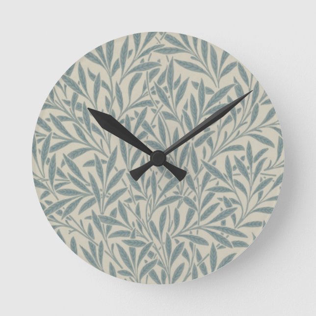 William Morris Willow Runde Wanduhr (Vorderseite)