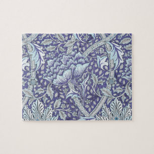 William Morris Windrush Blaues Blumenmuster