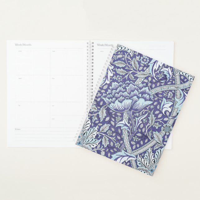 William Morris Windrush Blaues Blumenmuster Planer (Anzeige)