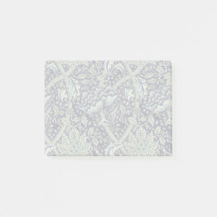 William Morris Windrush Blaues Blumenmuster Post-it Klebezettel