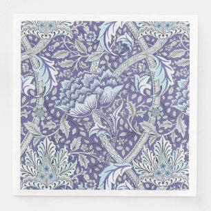 William Morris Windrush Blaues Blumenmuster Serviette