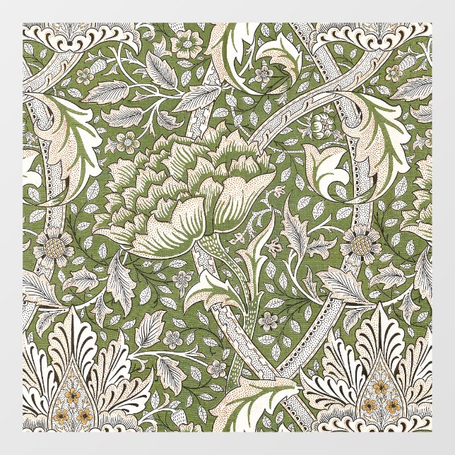 William Morris Windrush Blume Fensteraufkleber (Blatt)
