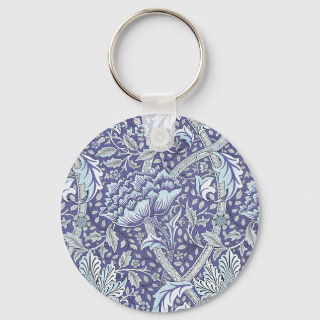 William Morris Windrush Blume Schlüsselanhänger (Vorderseite)