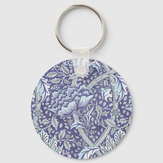 William Morris Windrush Blume Schlüsselanhänger (Vorderseite)